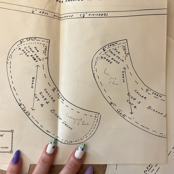 Bishop Dress Pattern for English Smocking Little Sunday Dress Florence Roberson - Picture 4 of 5